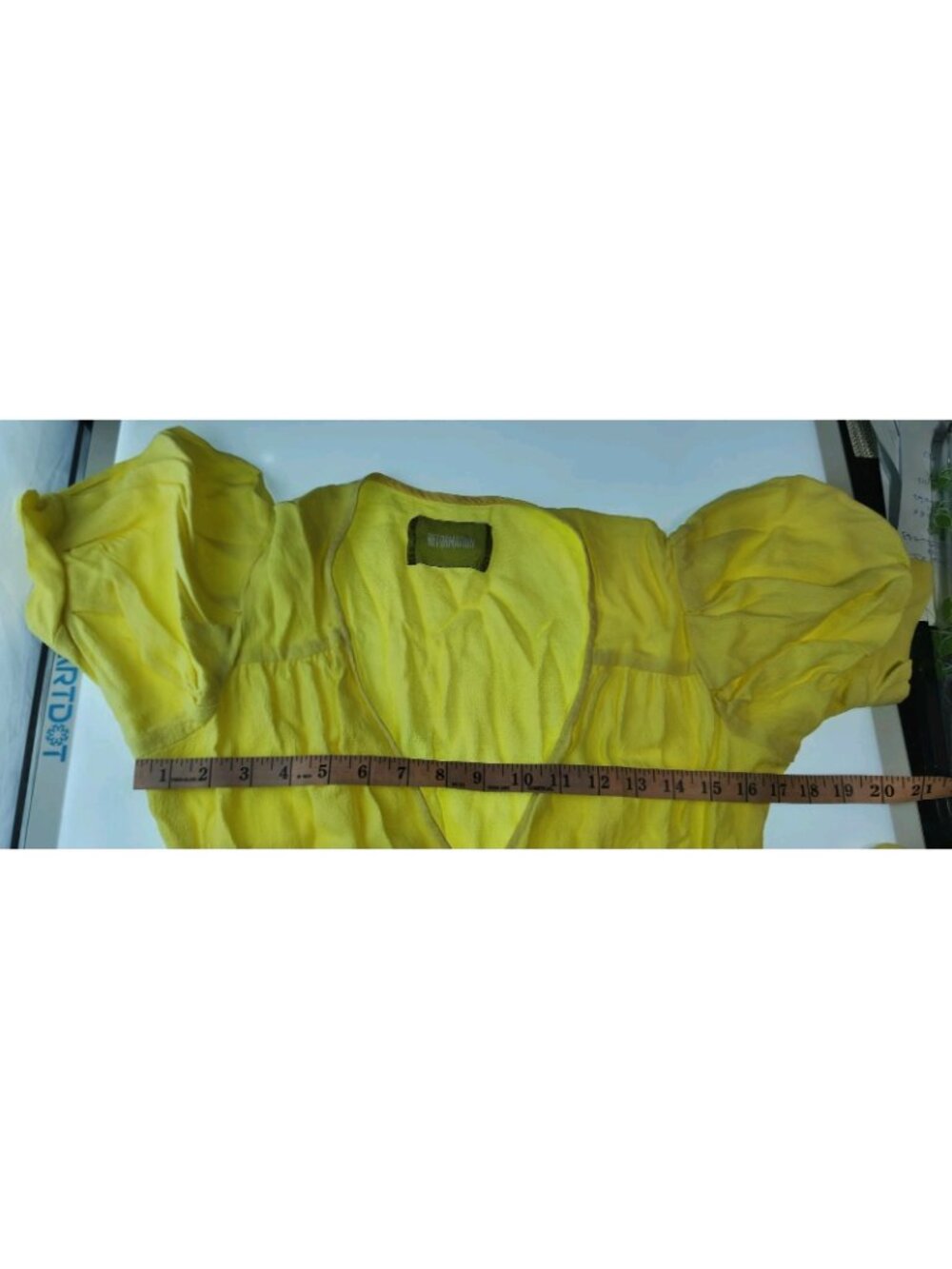 Reformation Winslow Yellow Wrap Maxi Dress Women's S V-Neck Puff Sleeve Crepe - Picture 9 of 16